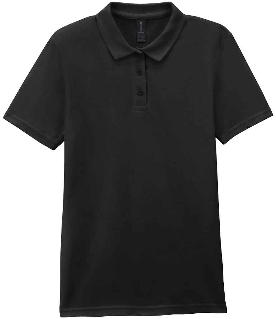 gildan ladies softstyle® double piqué polo shirt