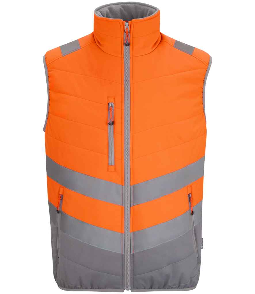 regatta high visibility two tone thermal baffle bodywarmer