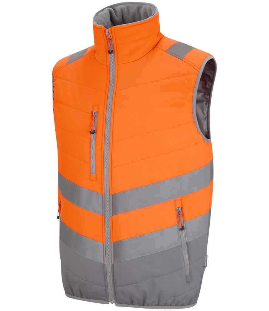 regatta high visibility two tone thermal baffle bodywarmer