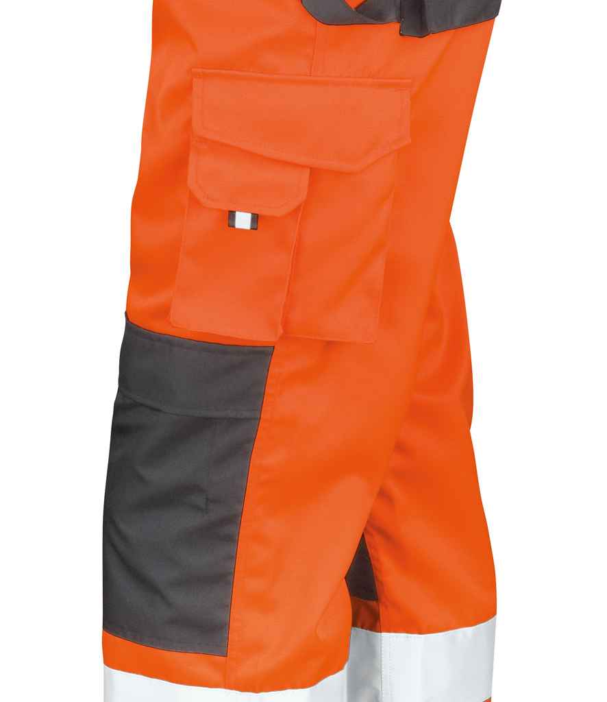 result safe guard hi vis cargo trousers