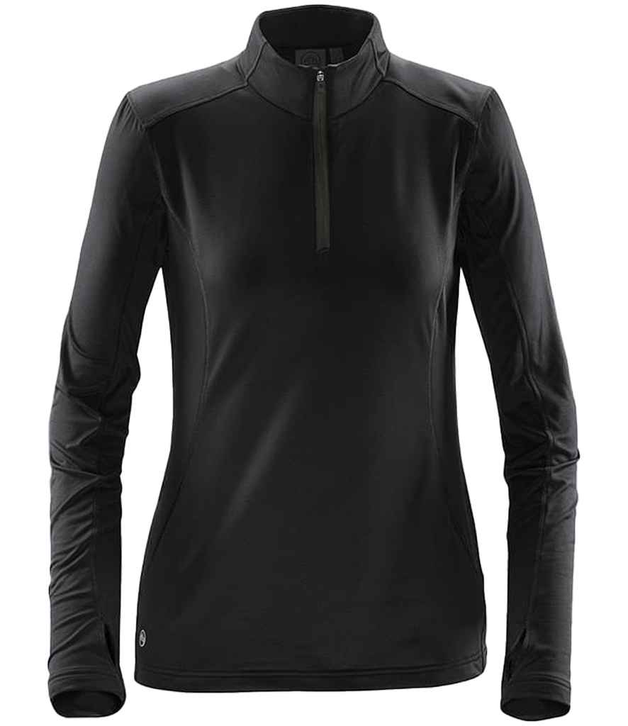 stormtech ladies pulse fleece pullover zip neck top